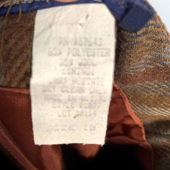 Abercrombie & Fitch Vintage Rare Women's 10 Wool‎ Blend Mini Skirt - Picture 7 of 7